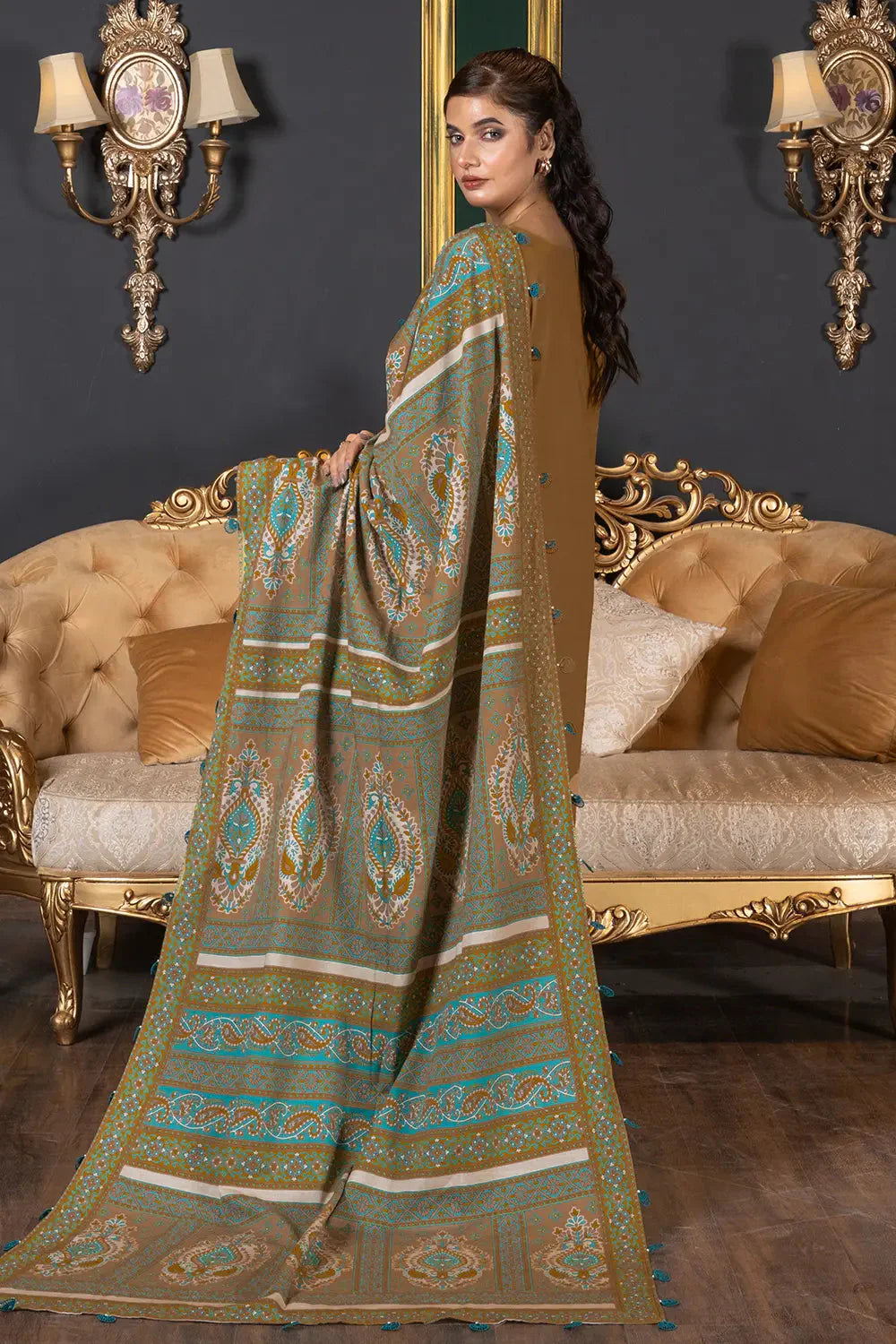 3PC Embroidered Unstitched Khaddar Suit KKHE-2922 Embroidered KHAS STORES