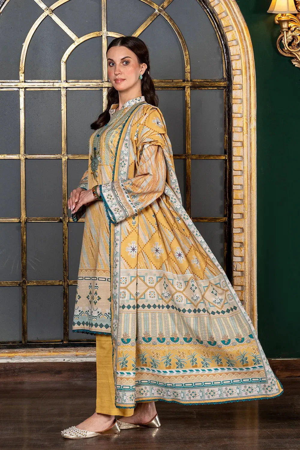 3PC Embroidered Unstitched Khaddar Suit KKHE-2951 Embroidered KHAS STORES