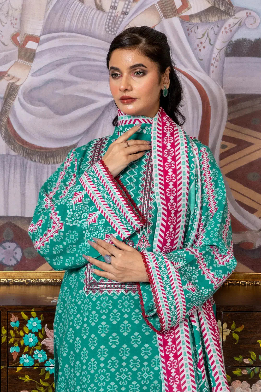 3PC Embroidered Unstitched Khaddar Suit KKHE-2952 Embroidered KHAS STORES