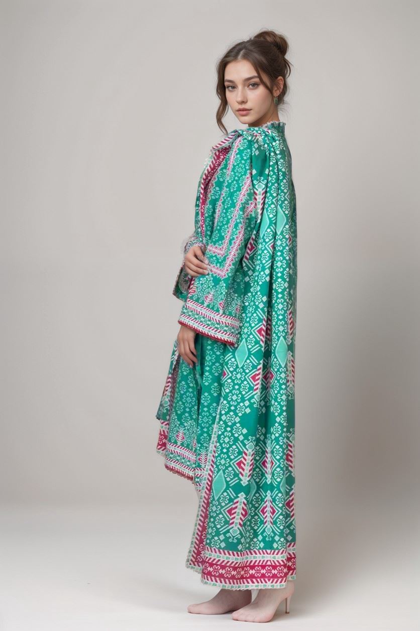 3PC Embroidered Unstitched Khaddar Suit KKHE-2952 Embroidered KHAS STORES