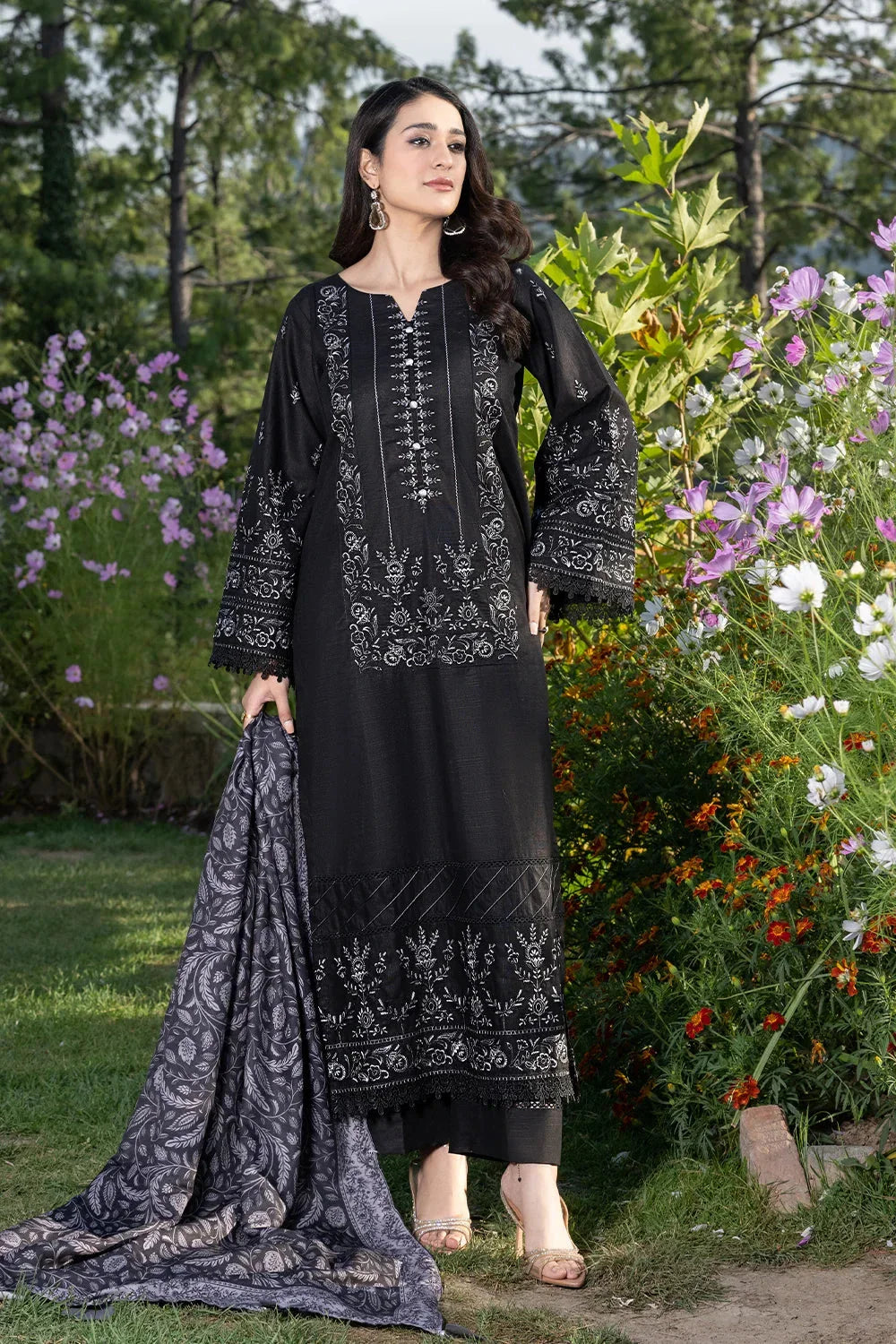 3PC Embroidered Unstitched Khaddar Suit KKHE-3600 Embroidered KHAS STORES