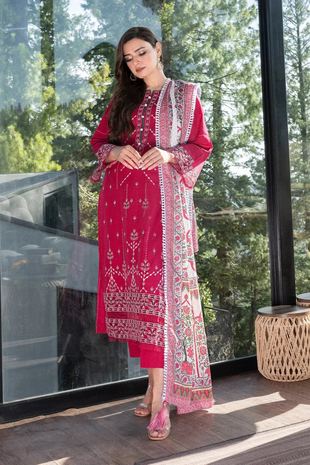 3PC Embroidered Unstitched Khaddar Suit KKHE-3601 Embroidered KHAS STORES