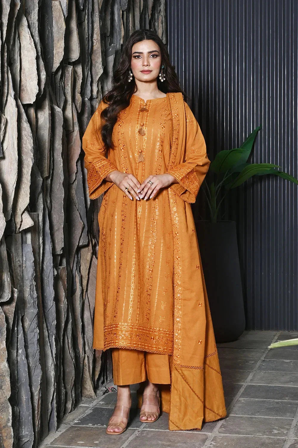 3PC Embroidered Unstitched Khaddar Suit KKHE-3631 Embroidered KHAS STORES