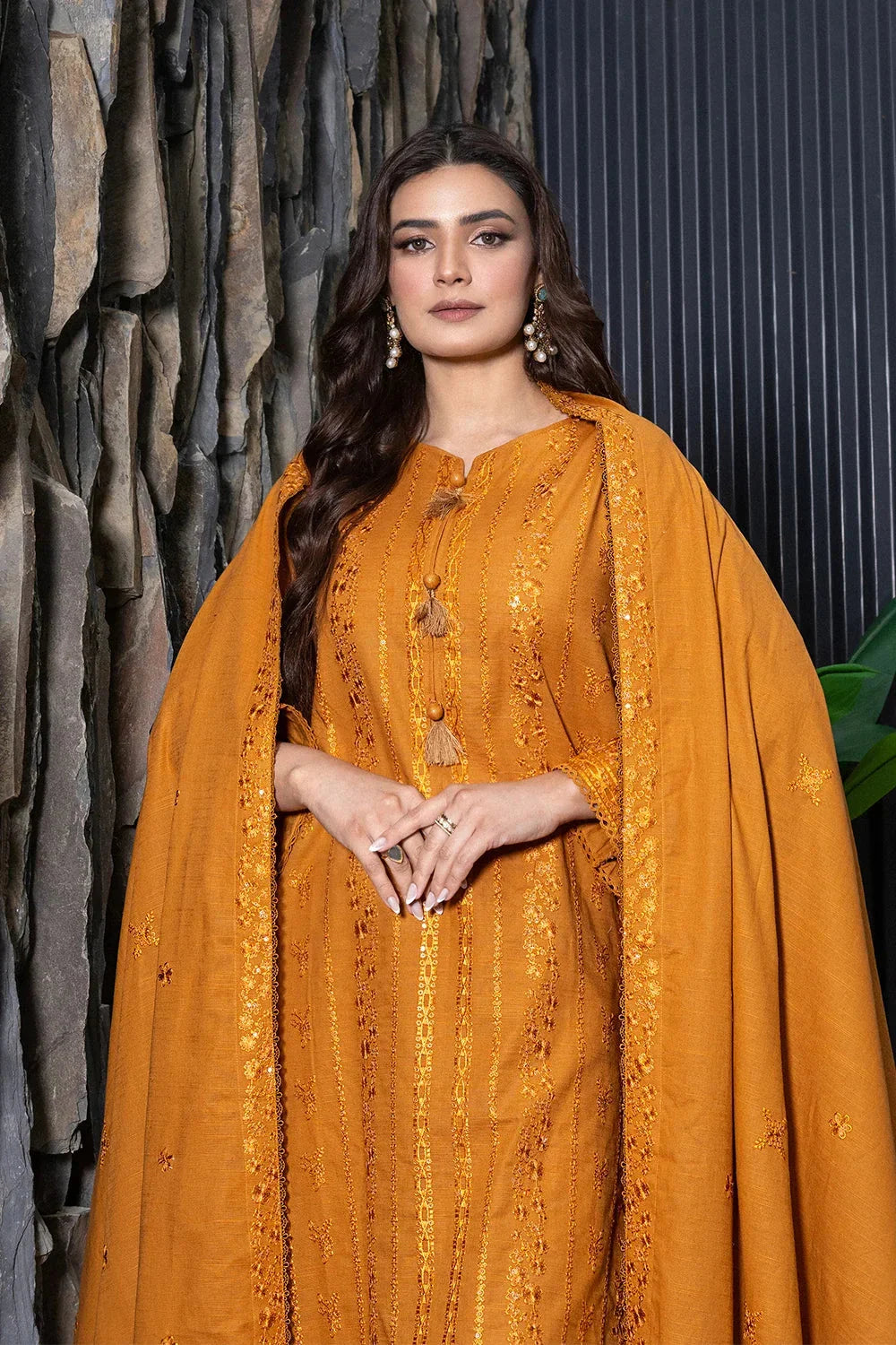 3PC Embroidered Unstitched Khaddar Suit KKHE-3631 Embroidered KHAS STORES