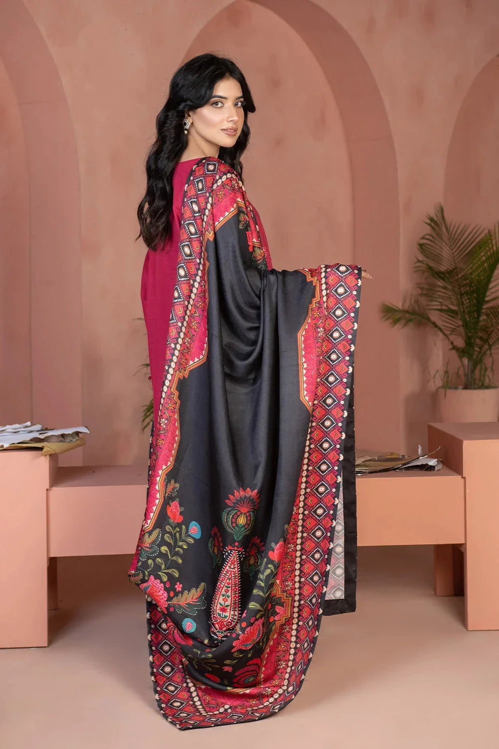 3PC Embroidered Unstitched Khaddar Suit KKHE-3634 Embroidered KHAS STORES