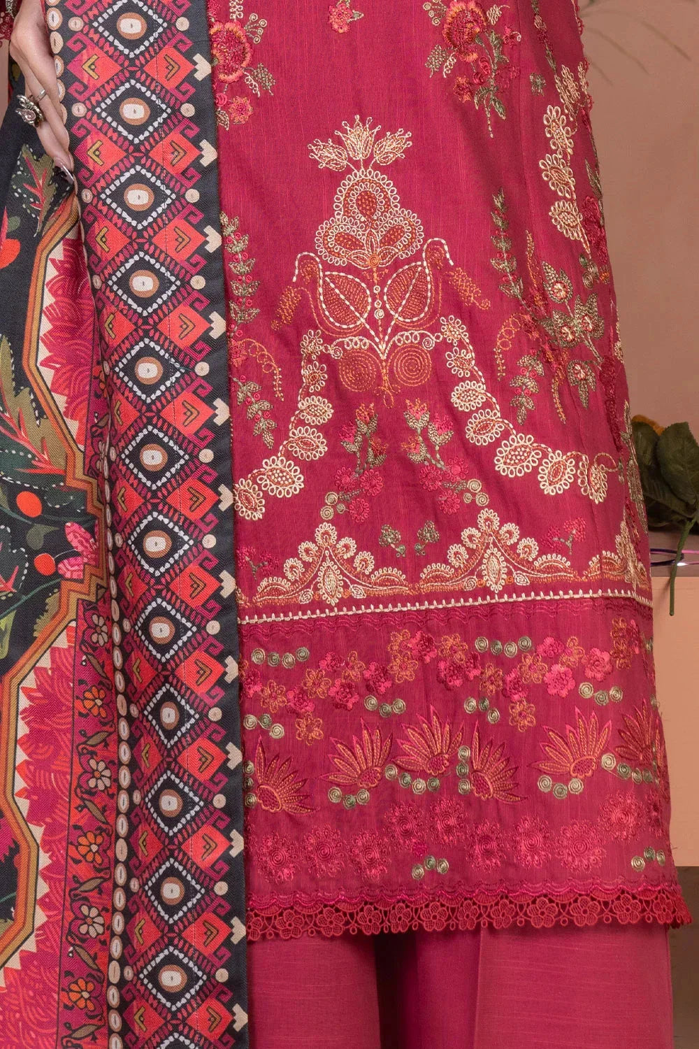 3PC Embroidered Unstitched Khaddar Suit KKHE-3634 Embroidered KHAS STORES