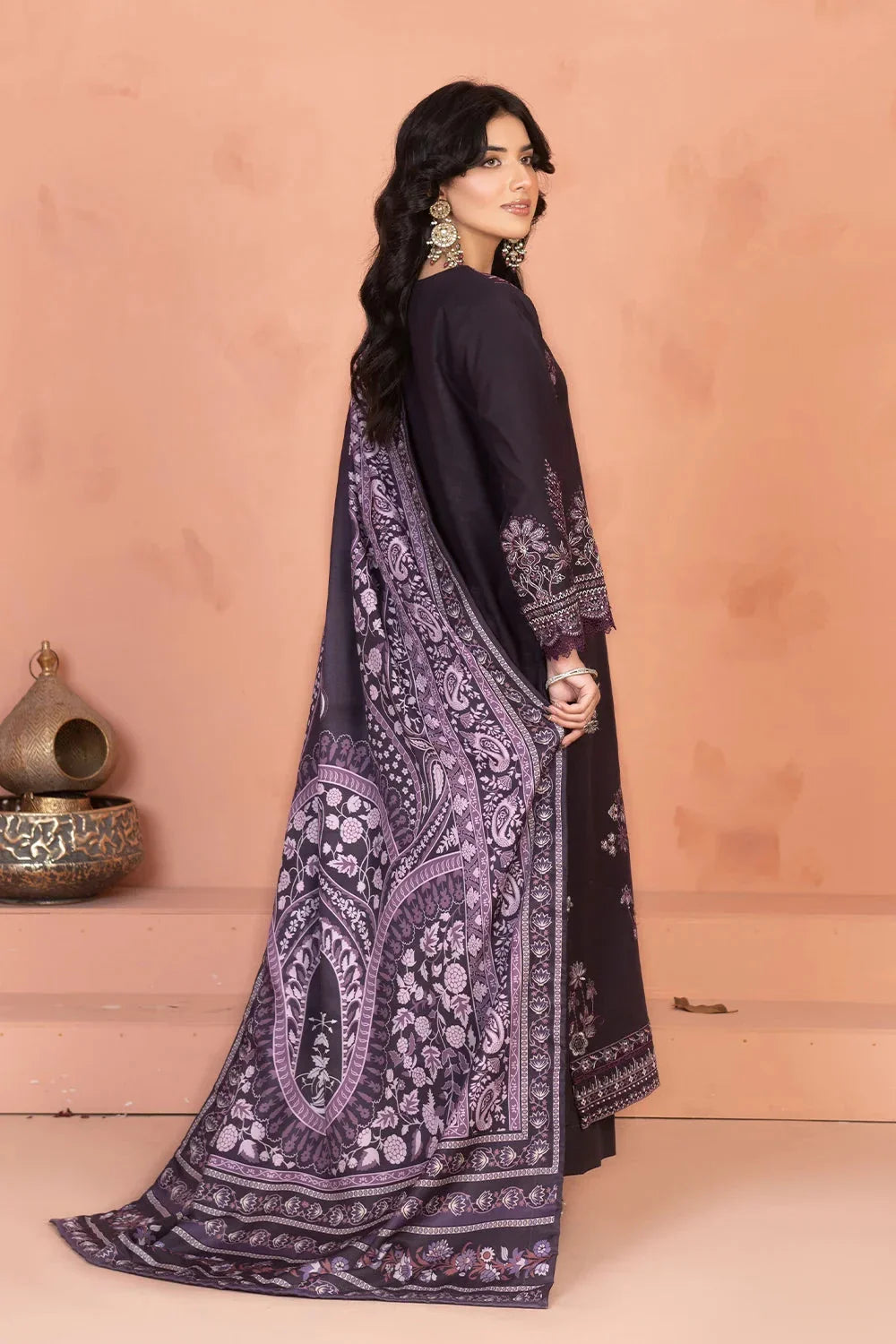 3PC Embroidered Unstitched Khaddar Suit KKHE-3638 Embroidered KHAS STORES