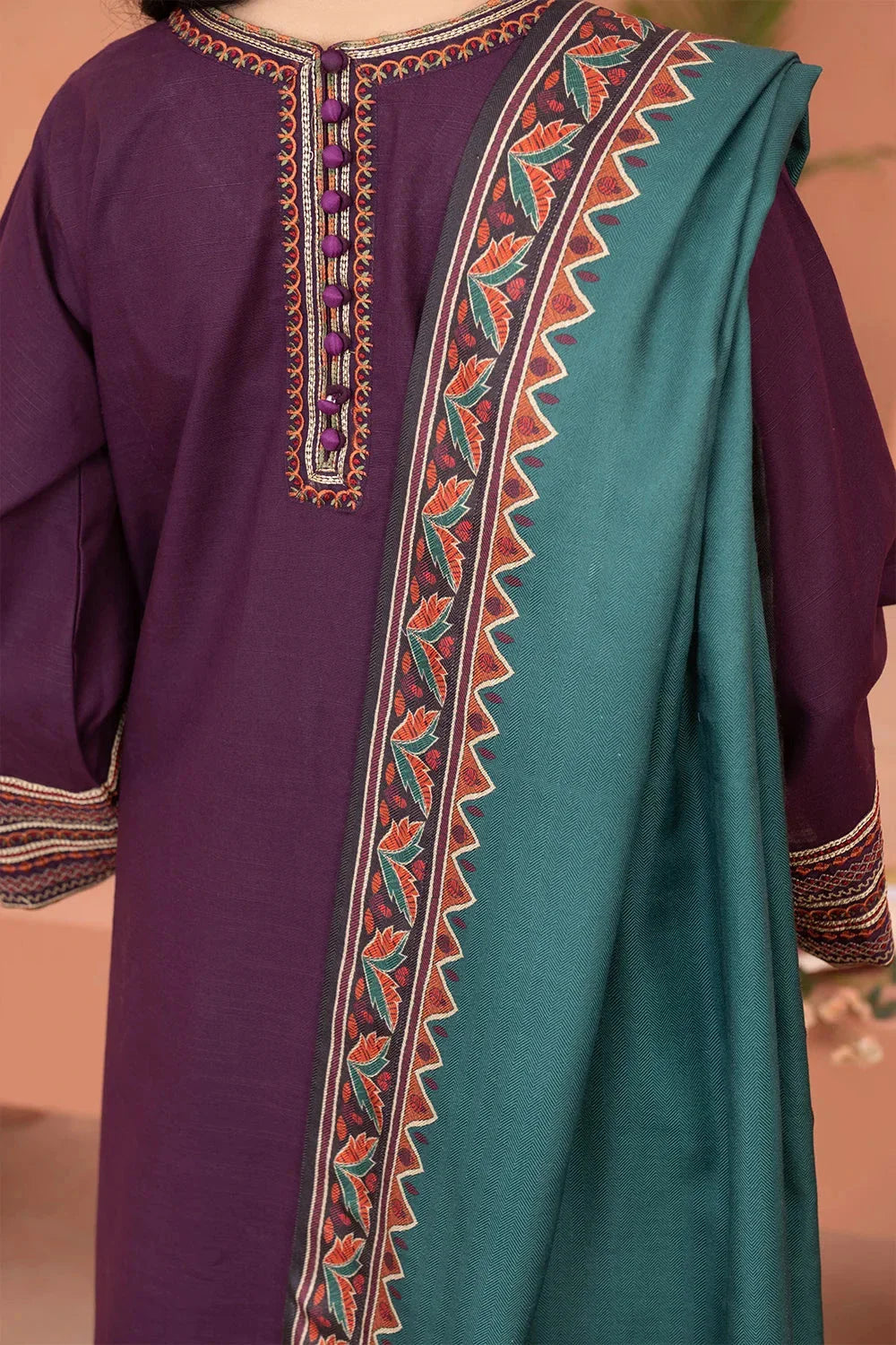 3PC Embroidered Unstitched Khaddar Suit KKHE-3661 Embroidered KHAS STORES