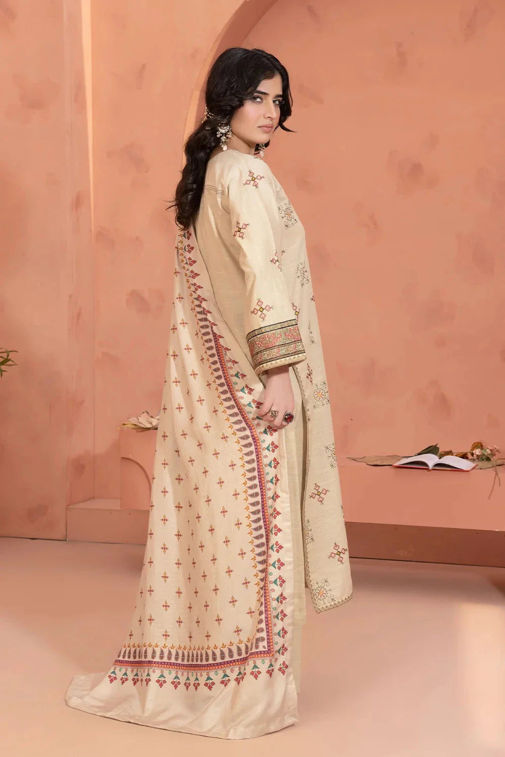 3PC Embroidered Unstitched Khaddar Suit KKHE-3662 Embroidered KHAS STORES