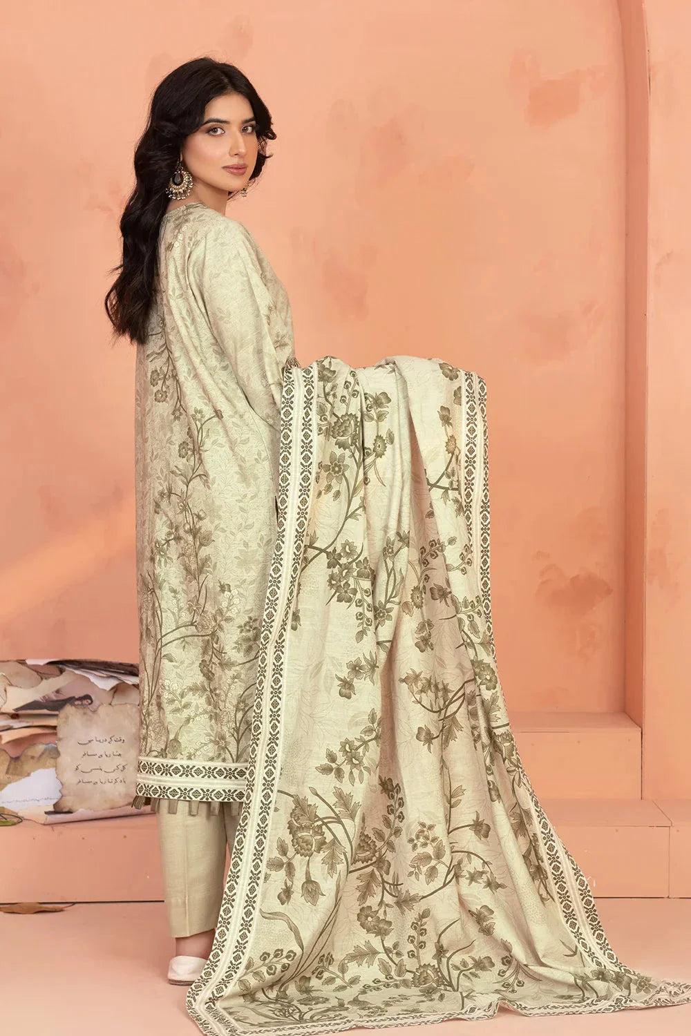 3PC Embroidered Unstitched Khaddar Suit KKHE-3677 Embroidered KHAS STORES