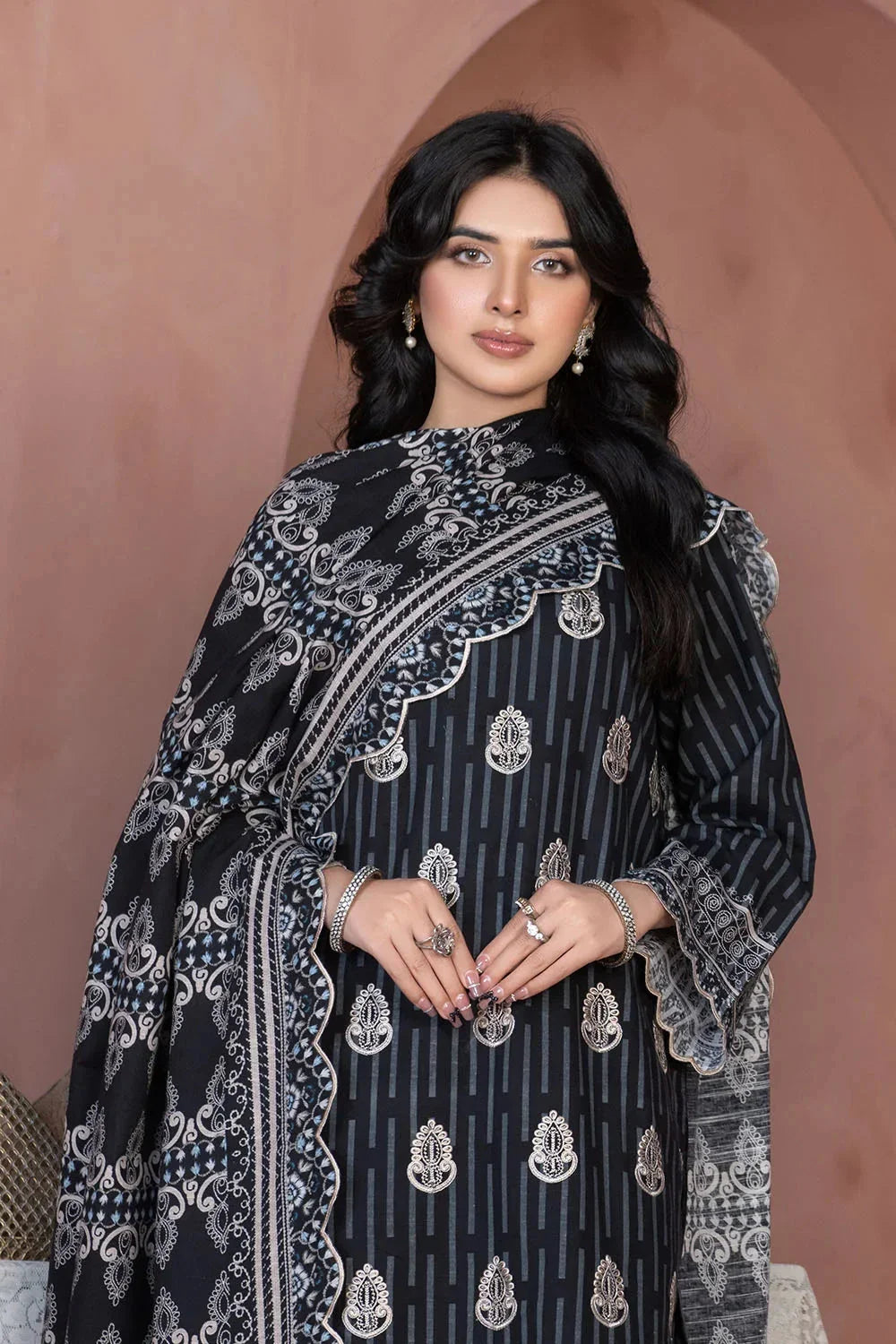 3PC Embroidered Unstitched Khaddar Suit KKHE-3681 Embroidered KHAS STORES