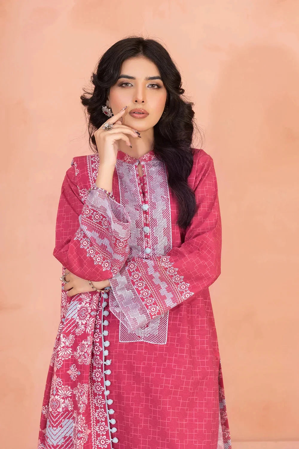 3PC Embroidered Unstitched Khaddar Suit KKHE-3682 Embroidered KHAS STORES
