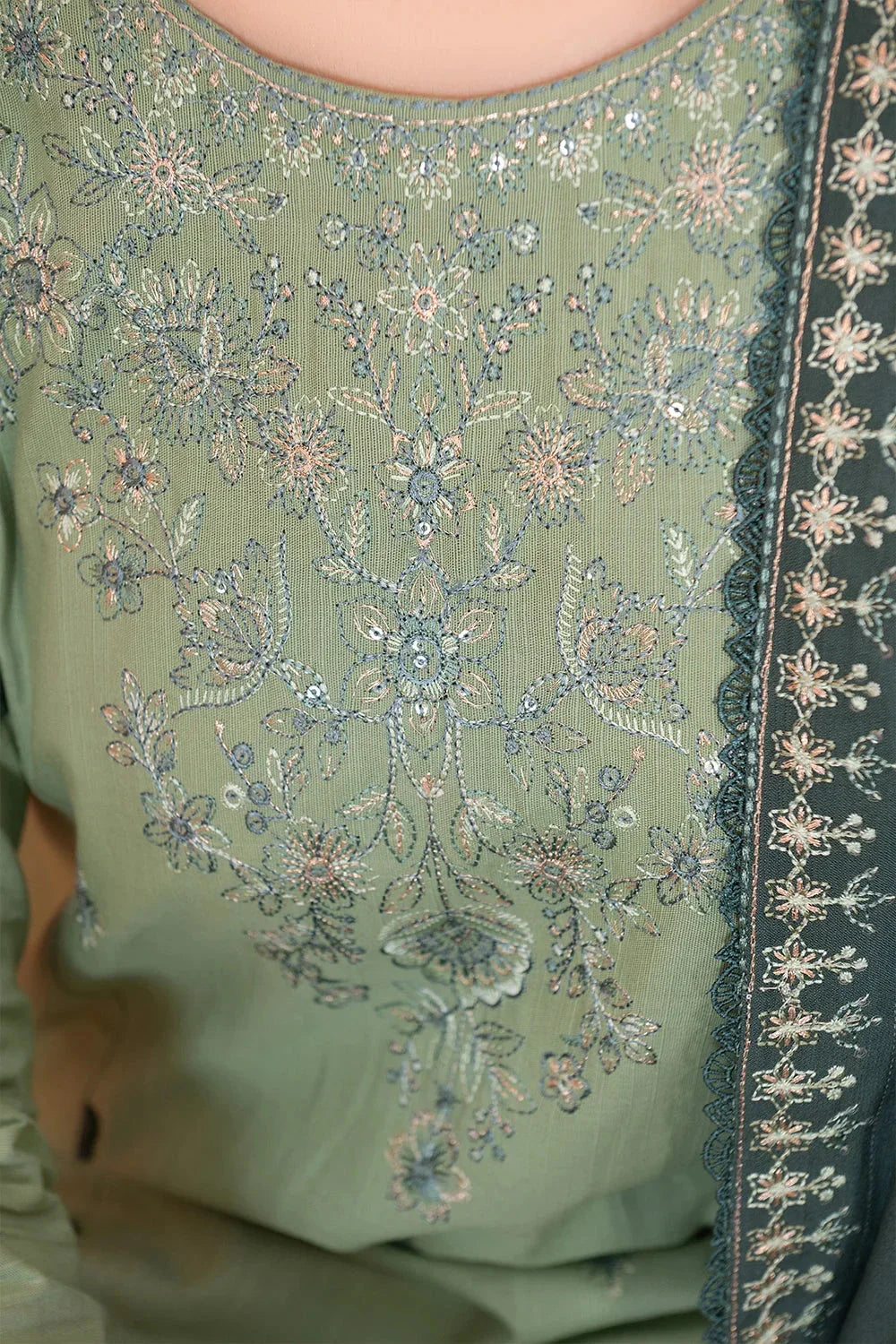 3PC Embroidered Unstitched Khaddar Suit KKHE-3698 Embroidered KHAS STORES