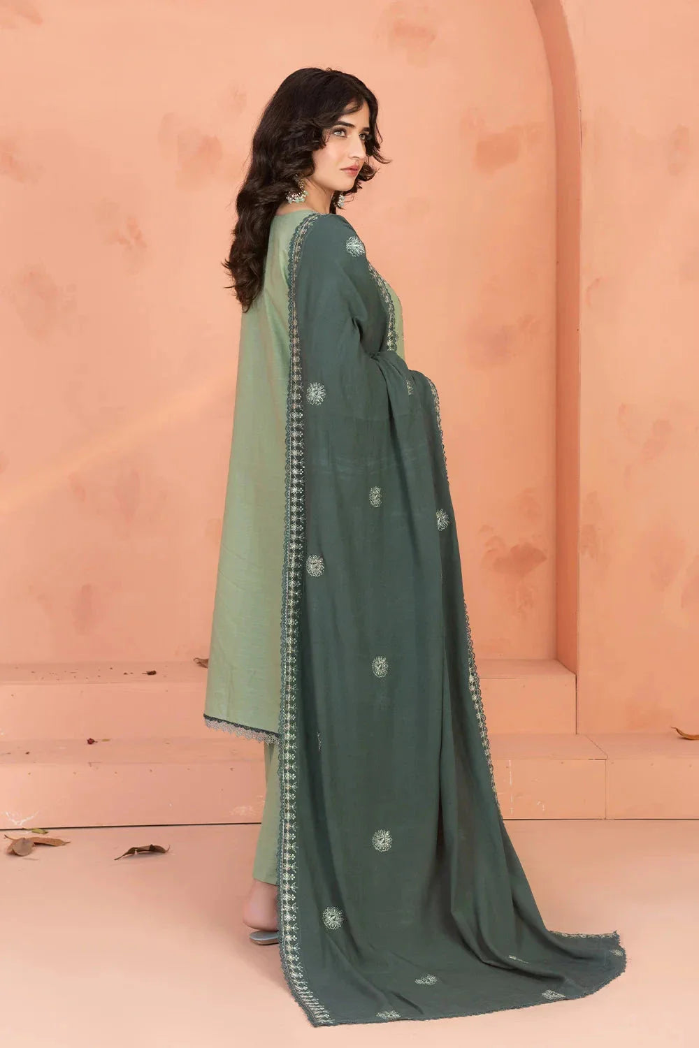 3PC Embroidered Unstitched Khaddar Suit KKHE-3698 Embroidered KHAS STORES