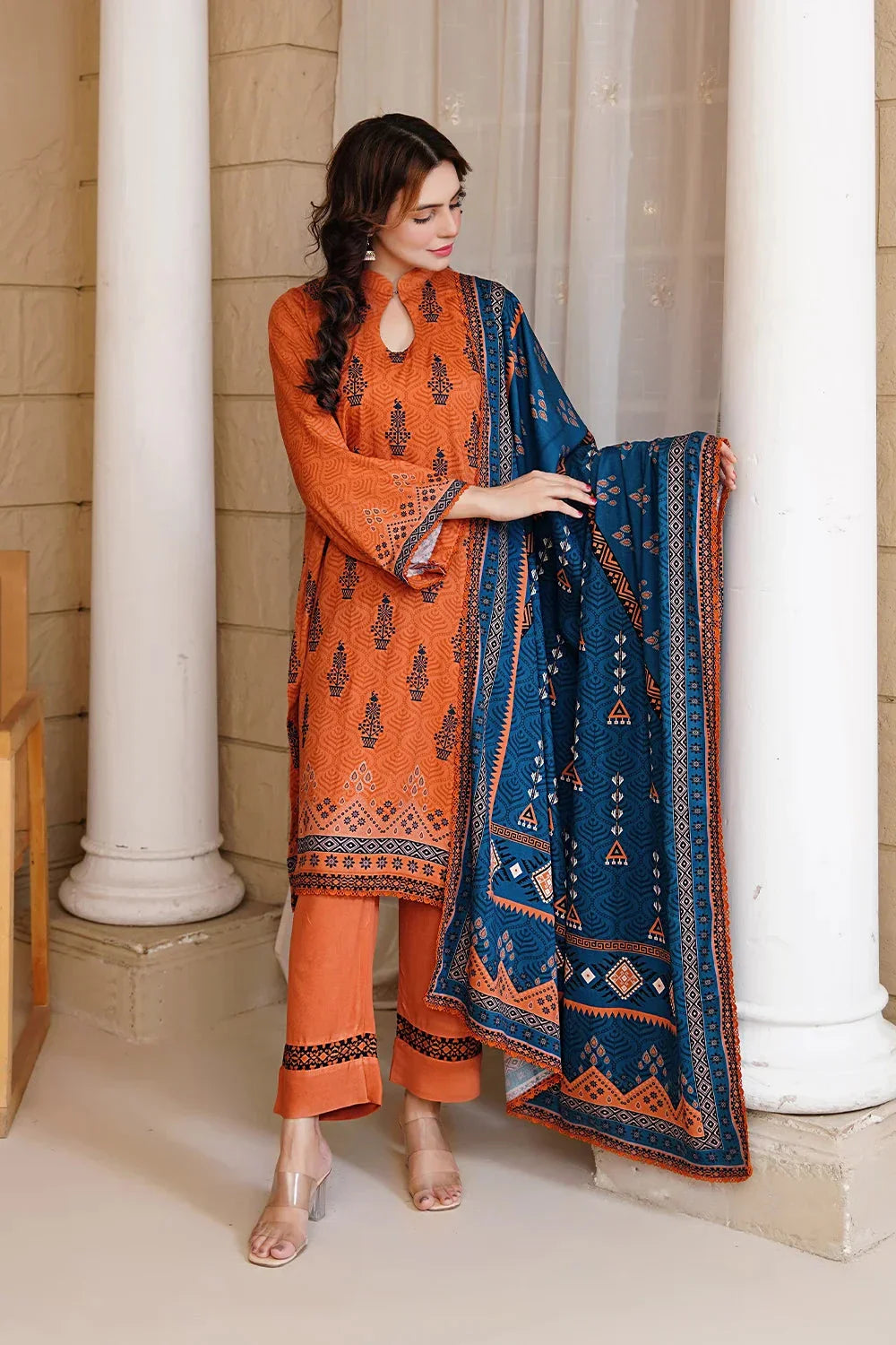 3PC Embroidered Unstitched Kotail Linen Suit KKTE-3651 Embroidered KHAS STORES