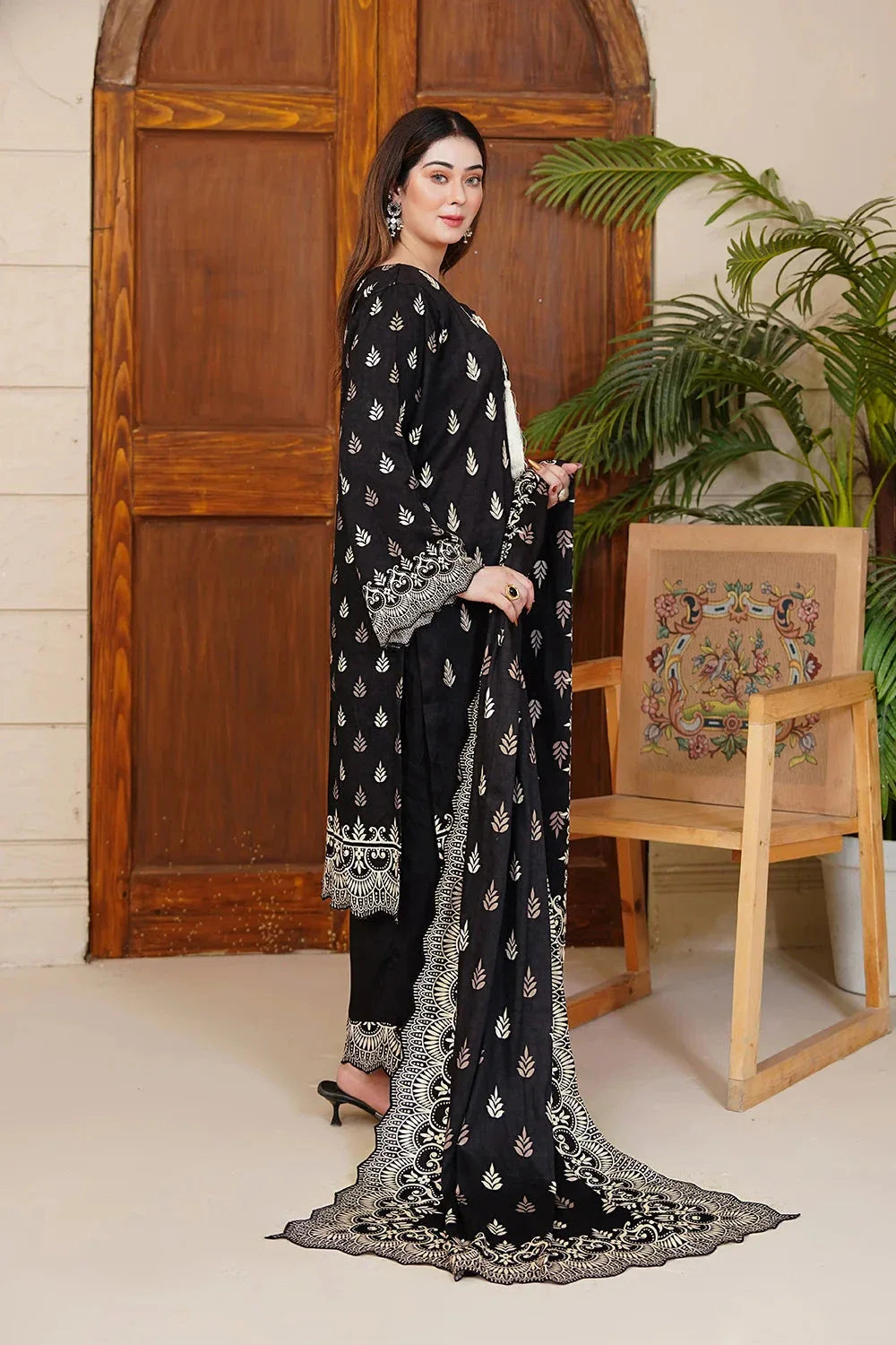 3PC Embroidered Unstitched Kotail Linen Suit KKTE-3653 Embroidered KHAS STORES
