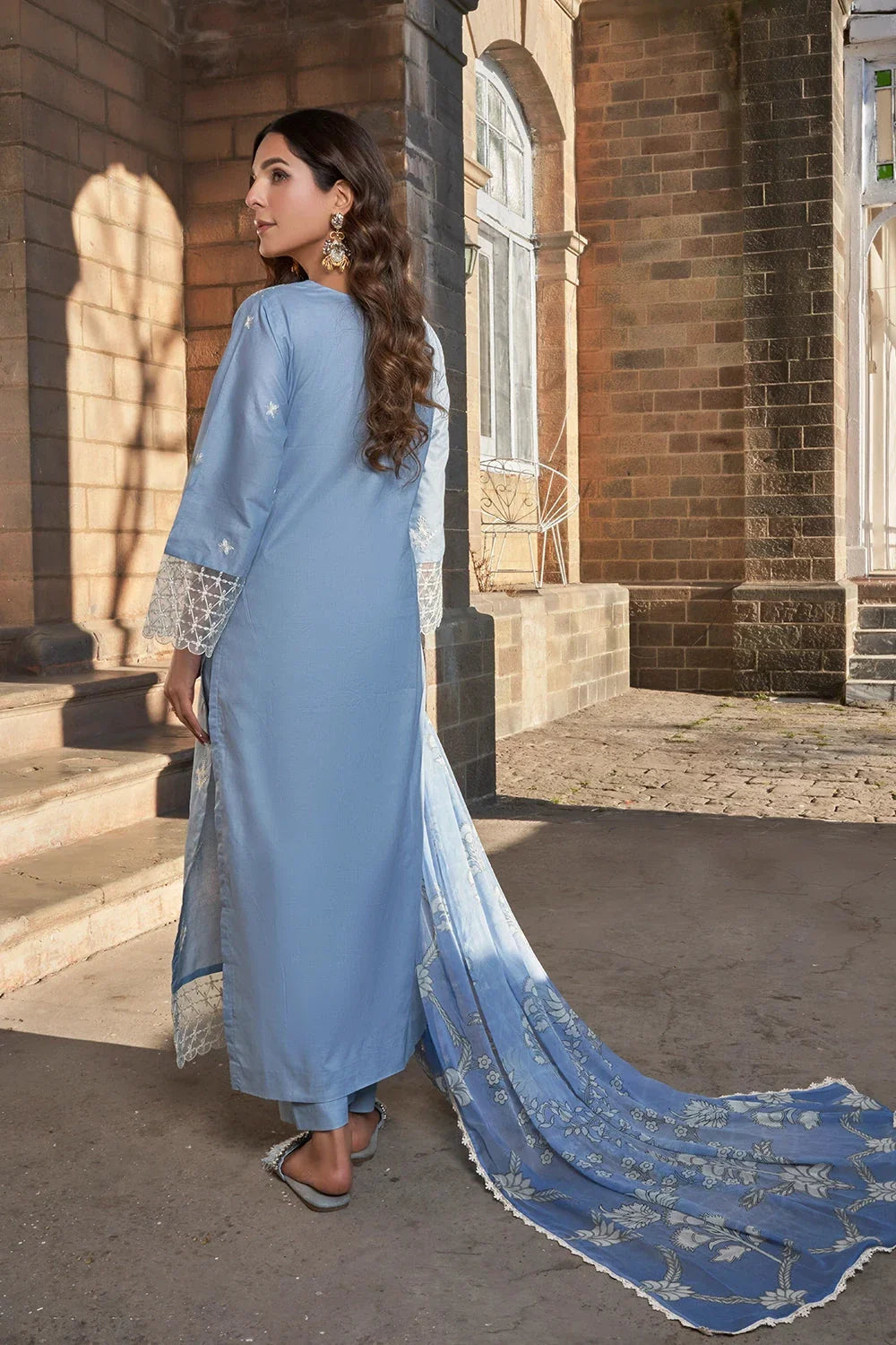 3PC Embroidered Unstitched Lawn Suit KCE-3169 Embroidered KHAS STORES
