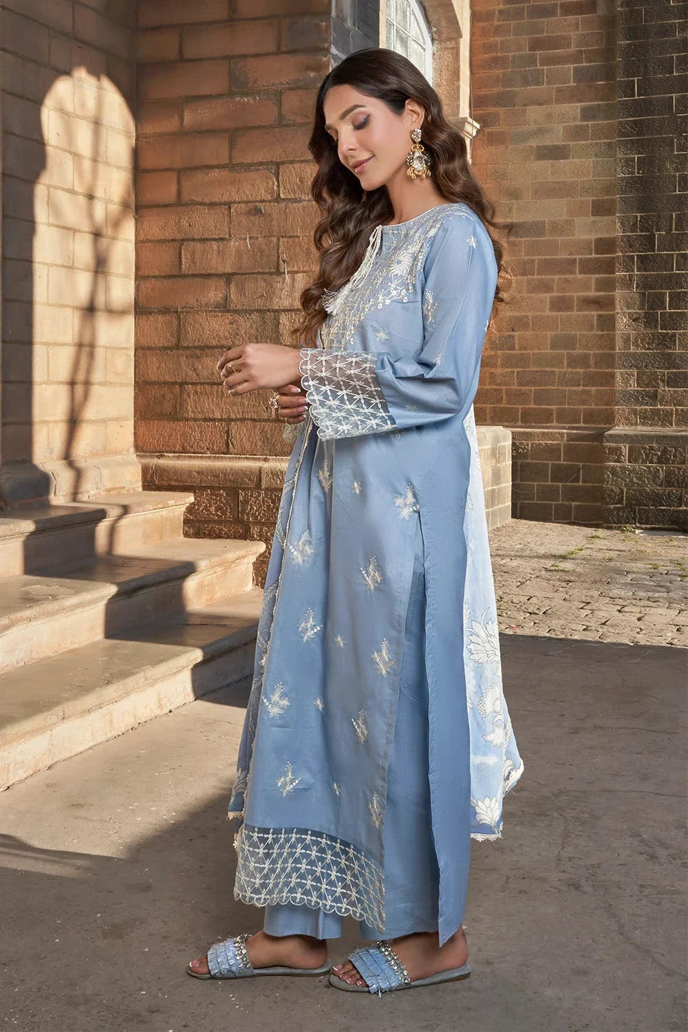3PC Embroidered Unstitched Lawn Suit KCE-3169 Embroidered KHAS STORES