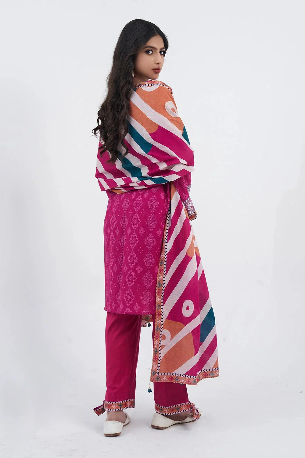 3PC Embroidered Unstitched Lawn Suit KL-3161 Embroidered KHAS STORES