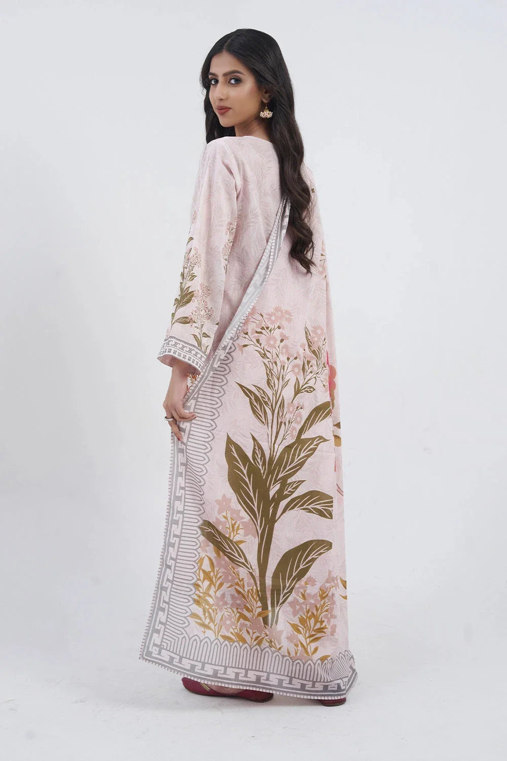 3PC Embroidered Unstitched Lawn Suit KL-3164 Embroidered KHAS STORES
