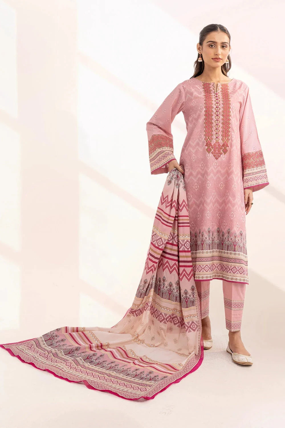 3PC Embroidered Unstitched Lawn Suit KL-3317 Embroidered KHAS STORES