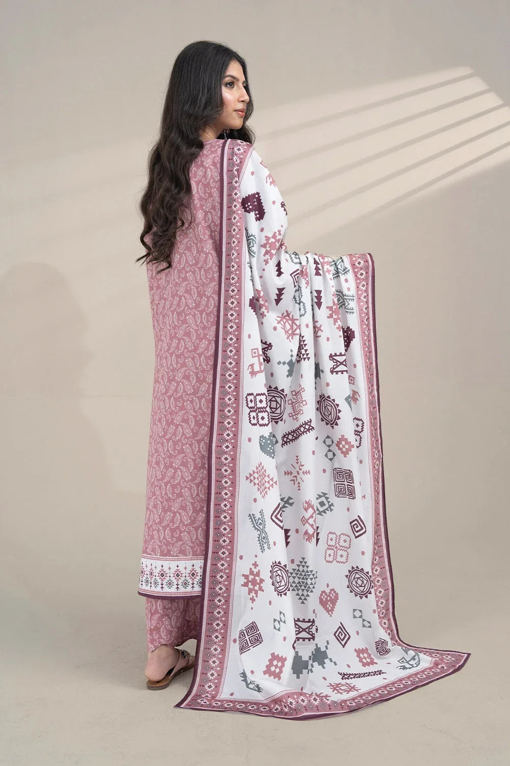 3PC Embroidered Unstitched Lawn Suit KL-3328 Embroidered KHAS STORES