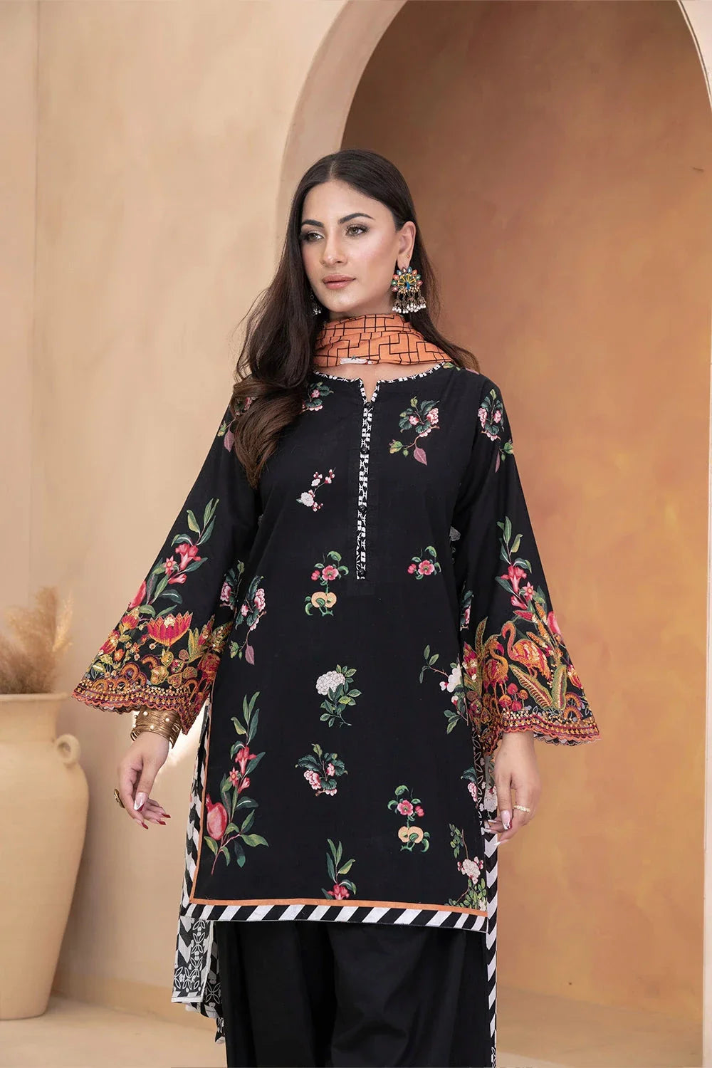 3PC Embroidered Unstitched Lawn Suit KL-3337 Embroidered KHAS STORES
