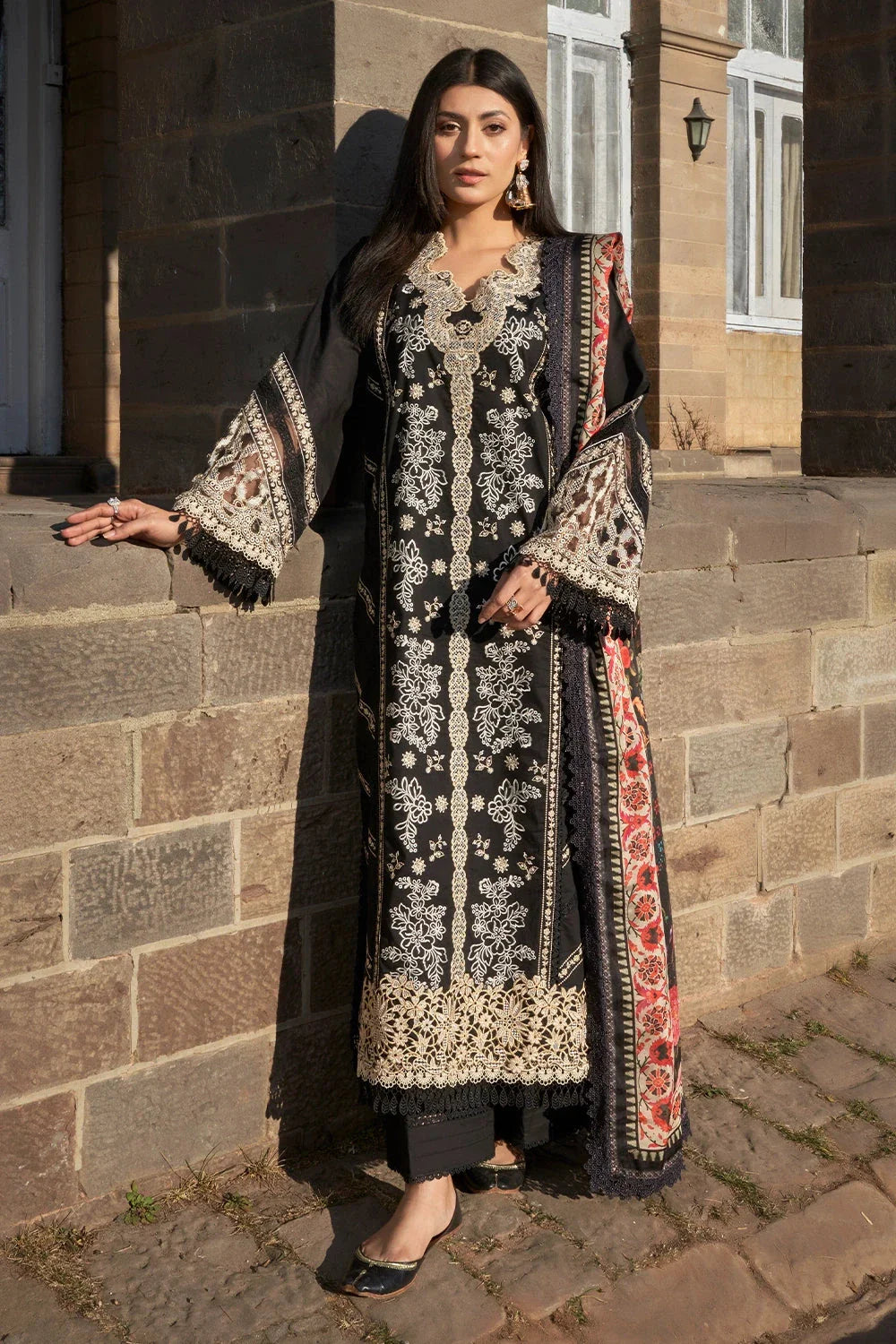 3PC Embroidered Unstitched Lawn Suit KSC-3144 Embroidered KHAS STORES