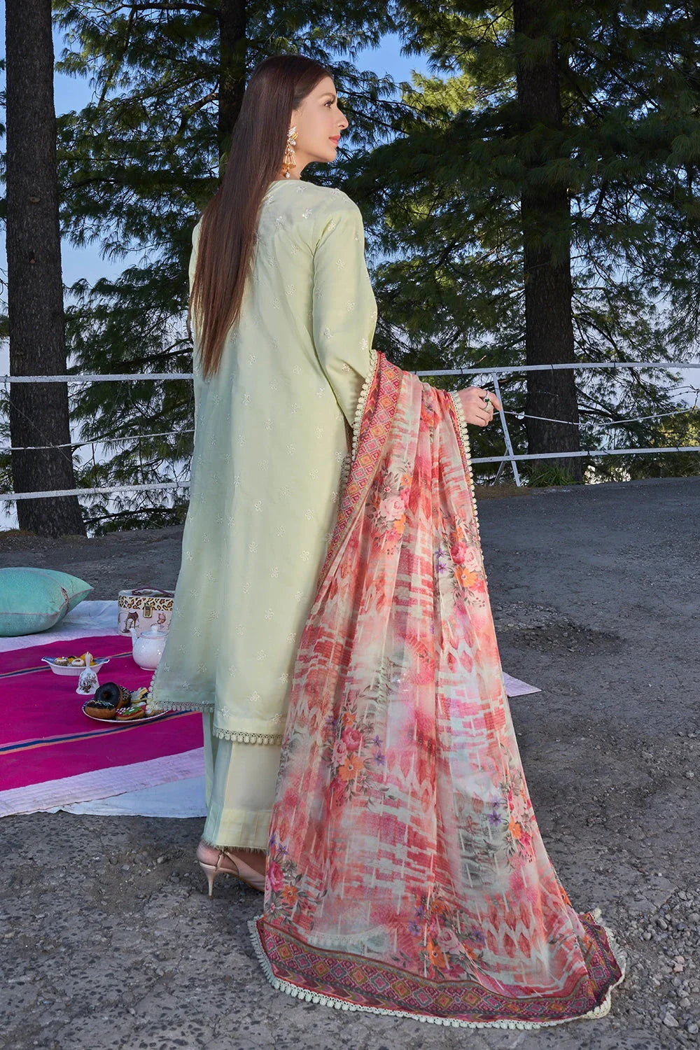 3PC Embroidered Unstitched Lawn Suit KSC-3151 Embroidered KHAS STORES