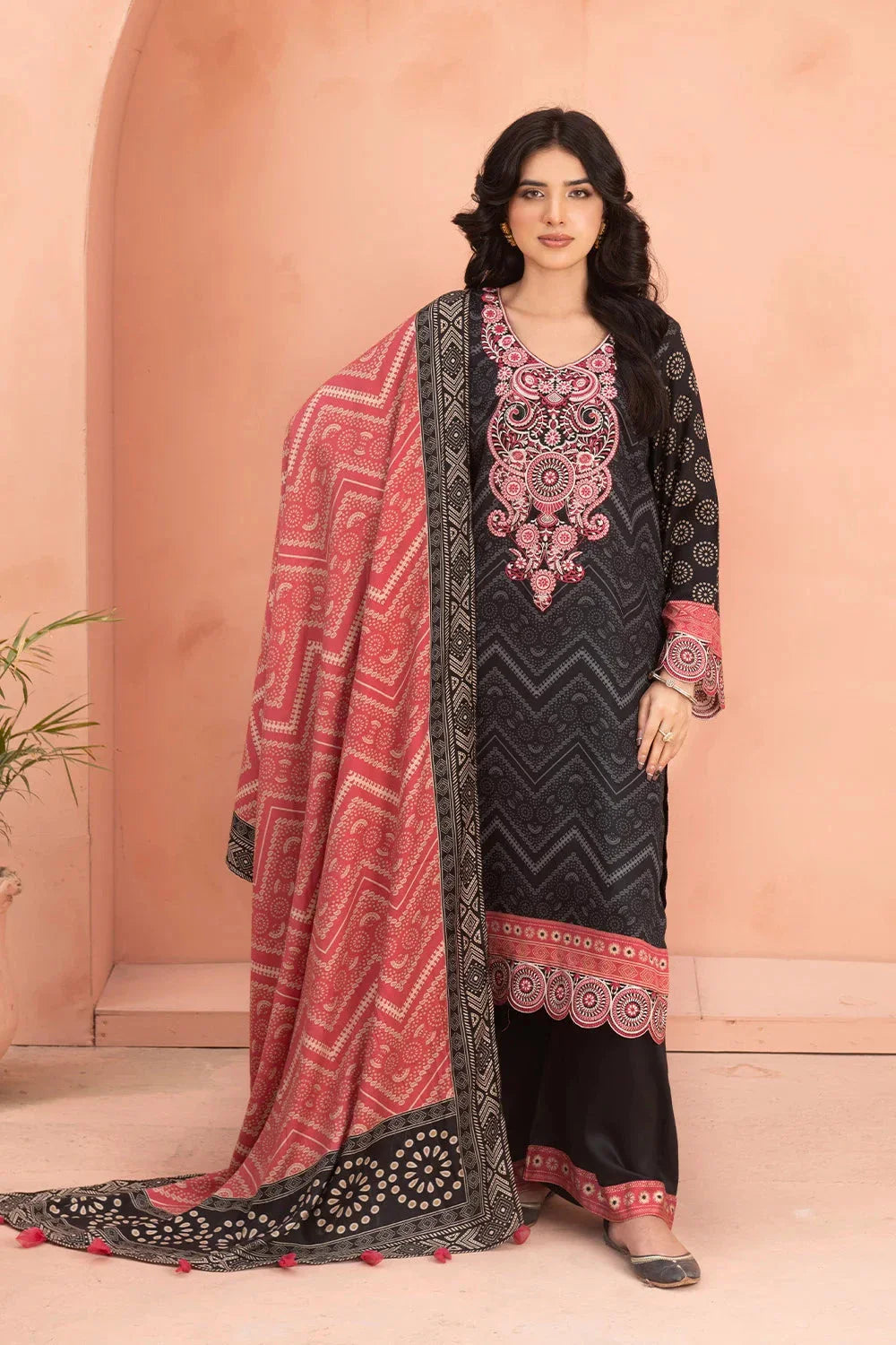 3PC Embroidered Unstitched Linen Suit KKTE-3699 Embroidered KHAS STORES