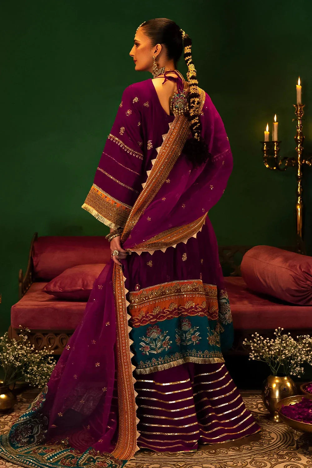 3PC Embroidered Unstitched Luxury Suit KNAC-2993 Embroidered KHAS STORES
