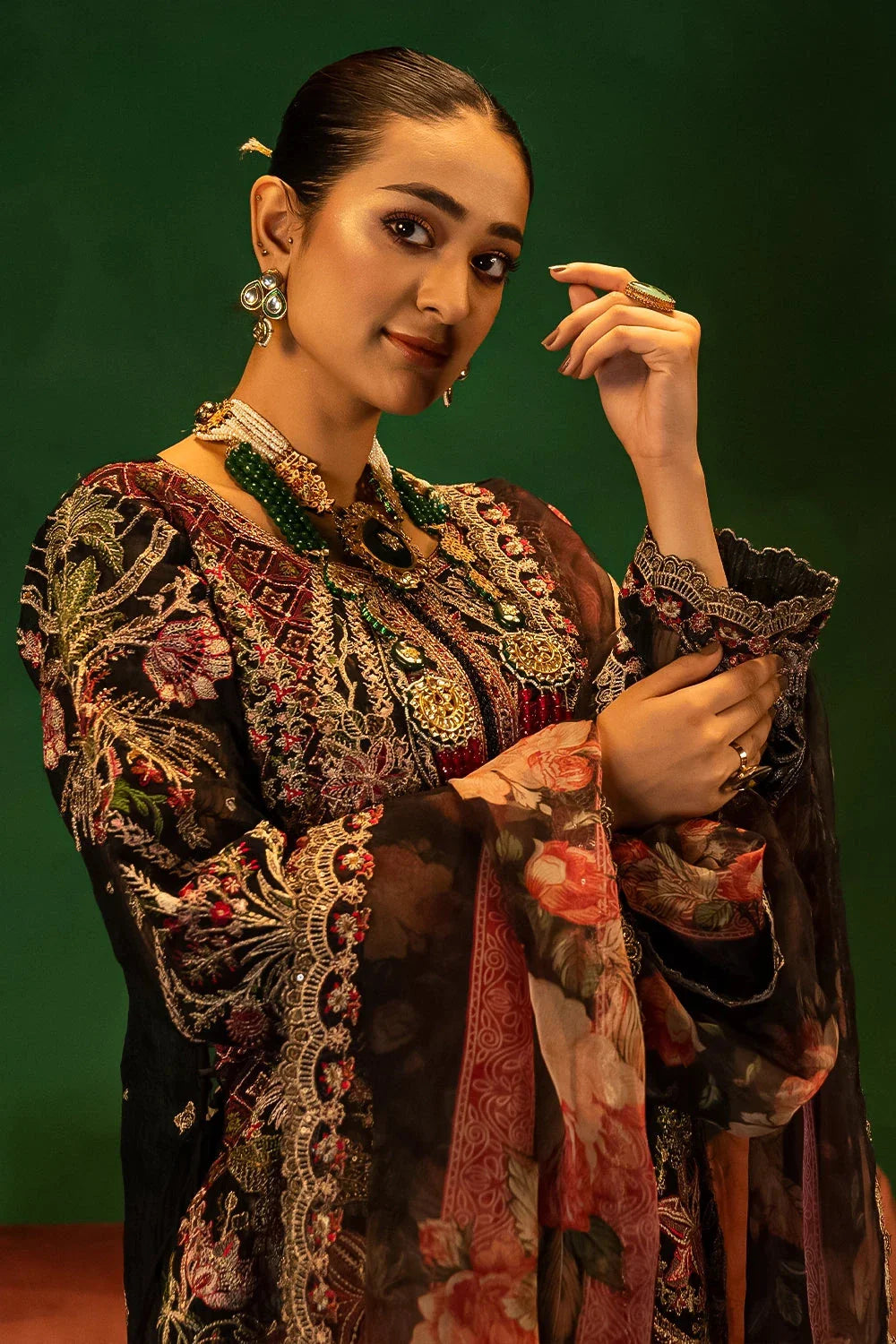 3PC Embroidered Unstitched Luxury Suit KNAC-2995 Embroidered KHAS STORES