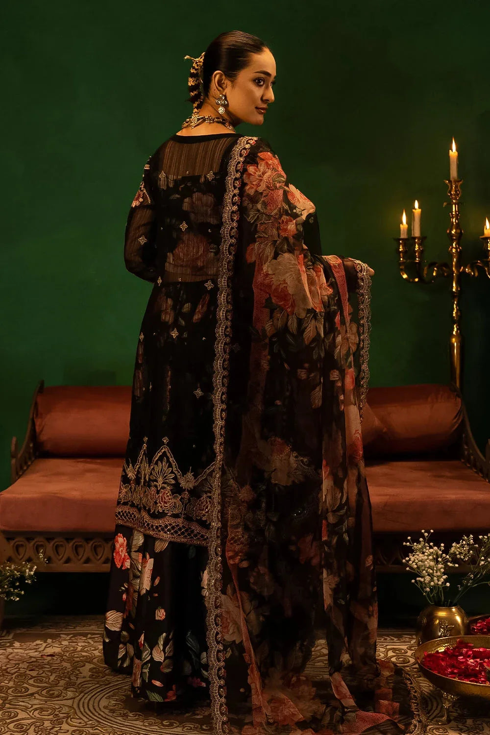3PC Embroidered Unstitched Luxury Suit KNAC-2995 Embroidered KHAS STORES