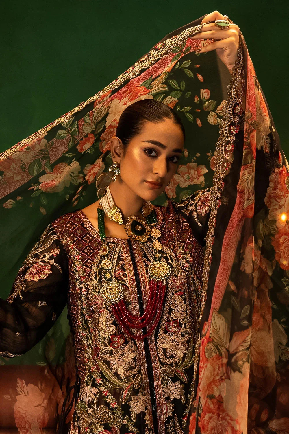 3PC Embroidered Unstitched Luxury Suit KNAC-2995 Embroidered KHAS STORES