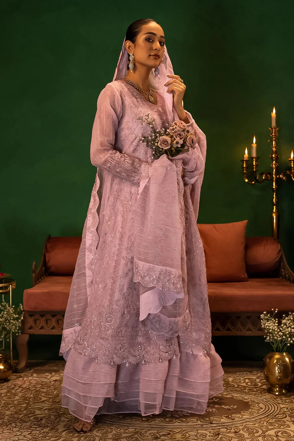 3PC Embroidered Unstitched Luxury Suit KNAC-2997 Embroidered KHAS STORES