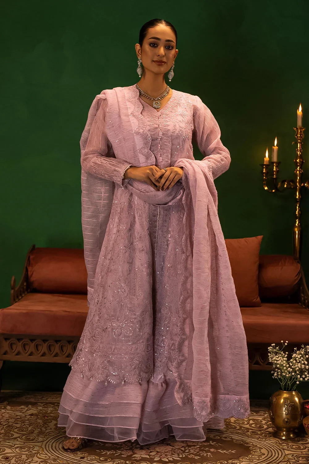 3PC Embroidered Unstitched Luxury Suit KNAC-2997 Embroidered KHAS STORES