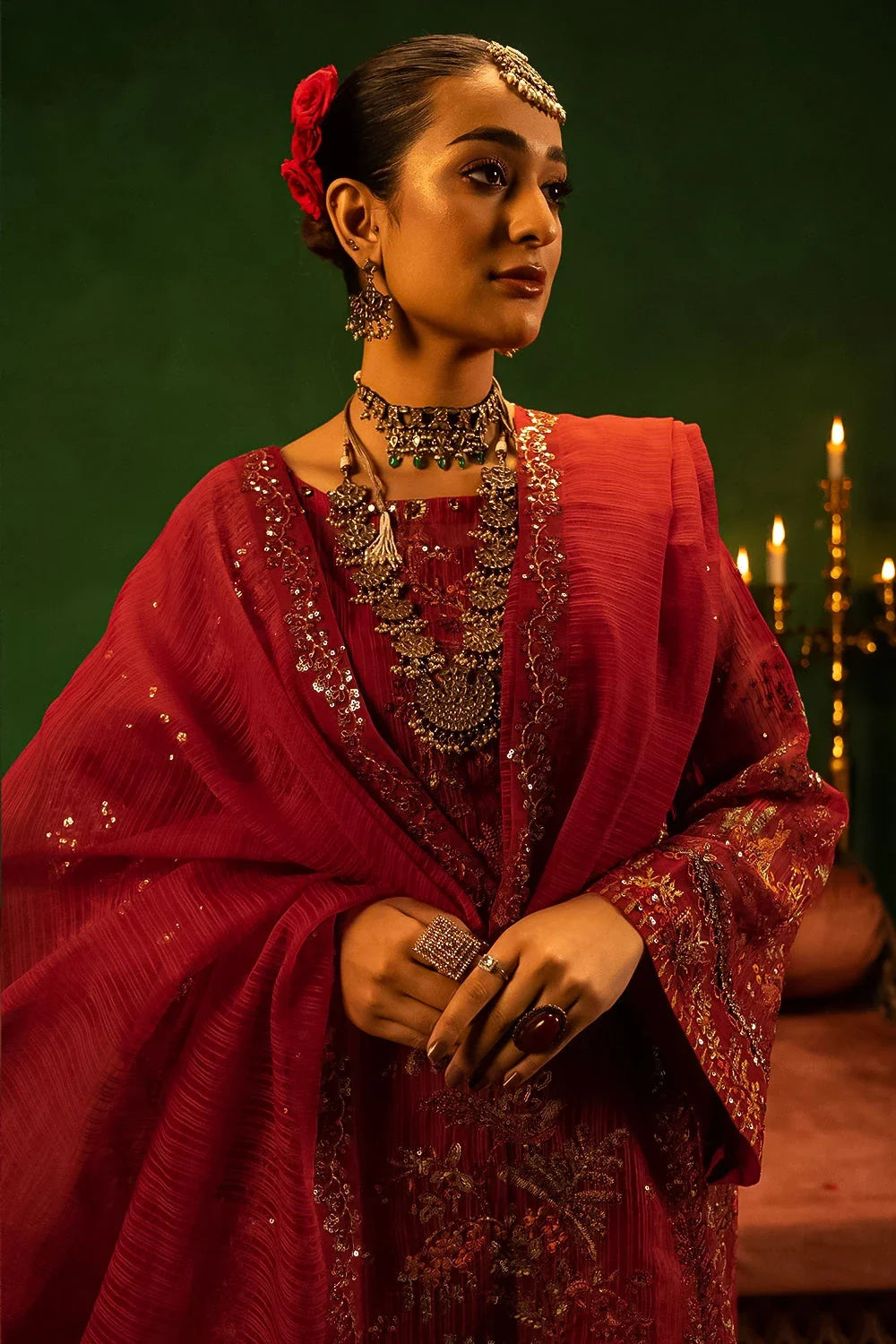 3PC Embroidered Unstitched Luxury Suit KNAC-2999 Embroidered KHAS STORES