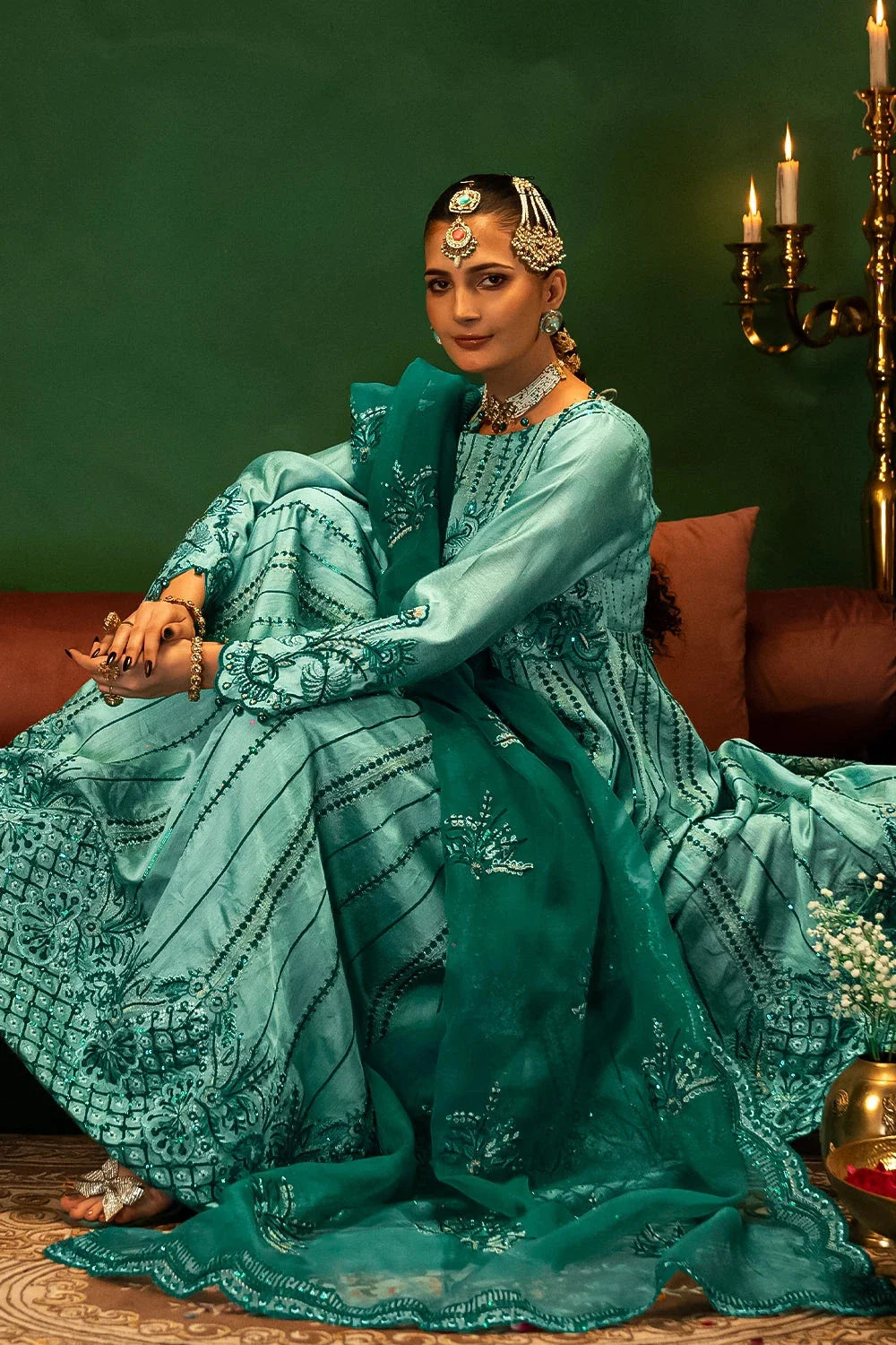 3PC Embroidered Unstitched Luxury Suit KNAC-3000 Embroidered KHAS STORES