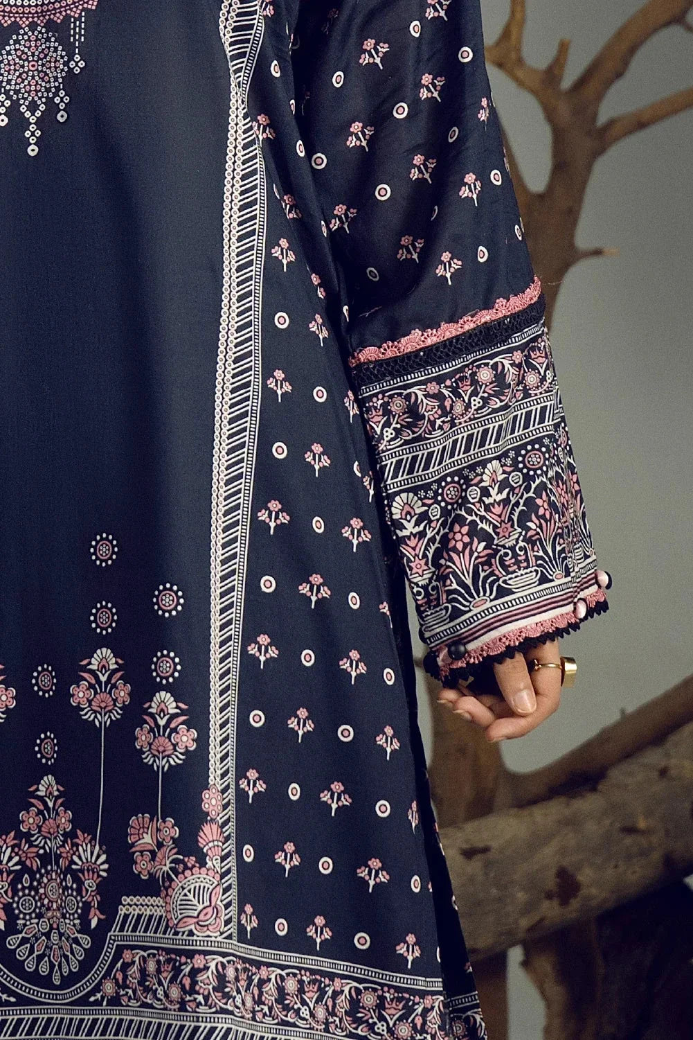 3PC Printed Cambric Suit | KCC-4233 Printed KHAS STORES
