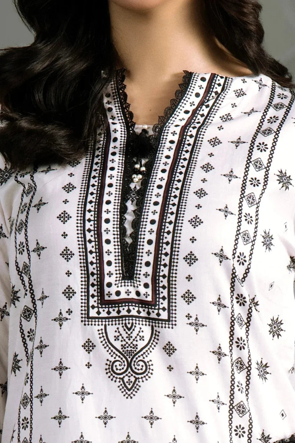 3PC Printed Cambric Suit | KCC-4237 Printed KHAS STORES