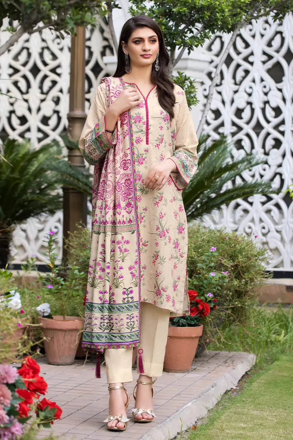 3PC Printed Unstitched Karandi Suit KKR-2939 Printed KHAS STORES