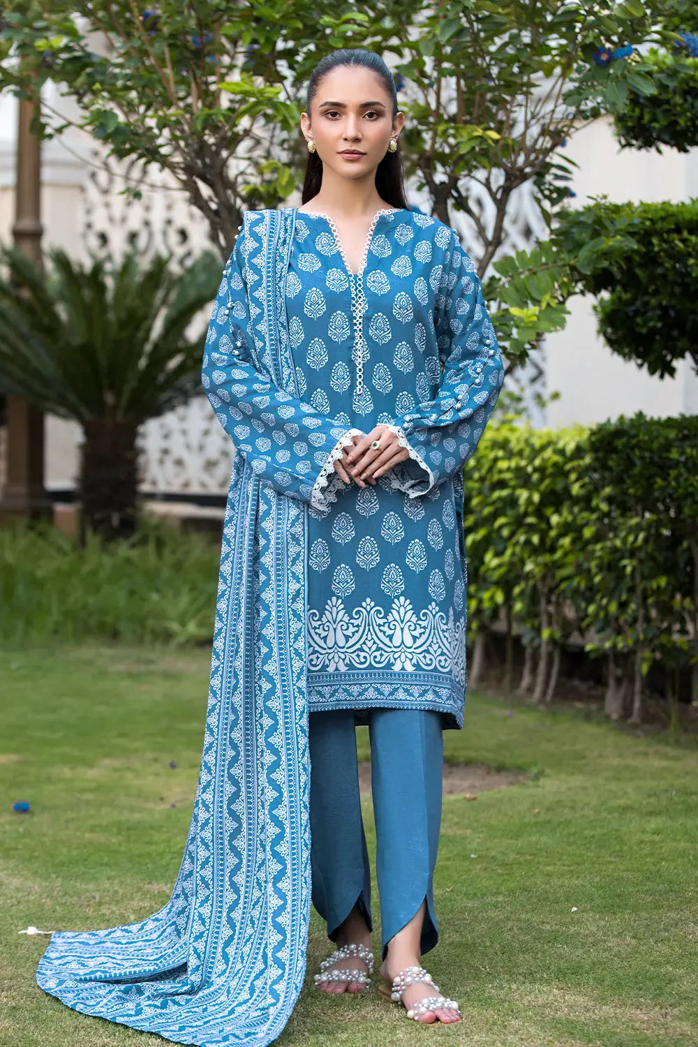 3PC Printed Unstitched Karandi Suit KKR-2941 Printed KHAS STORES