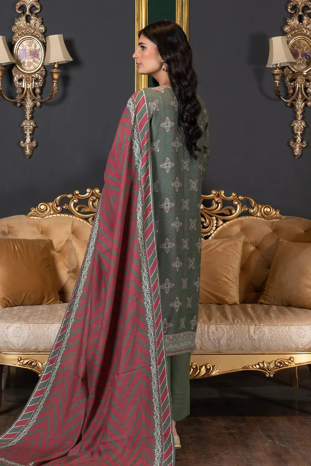 3PC Printed Unstitched Karandi Suit KKR-2943 Printed KHAS STORES
