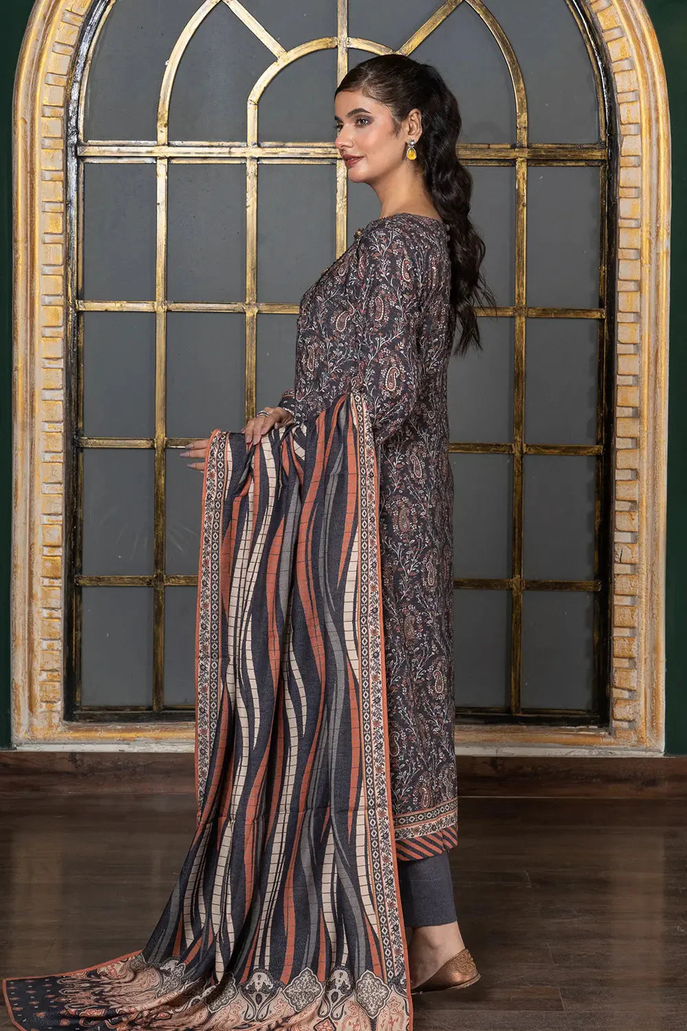 3PC Printed Unstitched Karandi Suit KKR-2945 Printed KHAS STORES