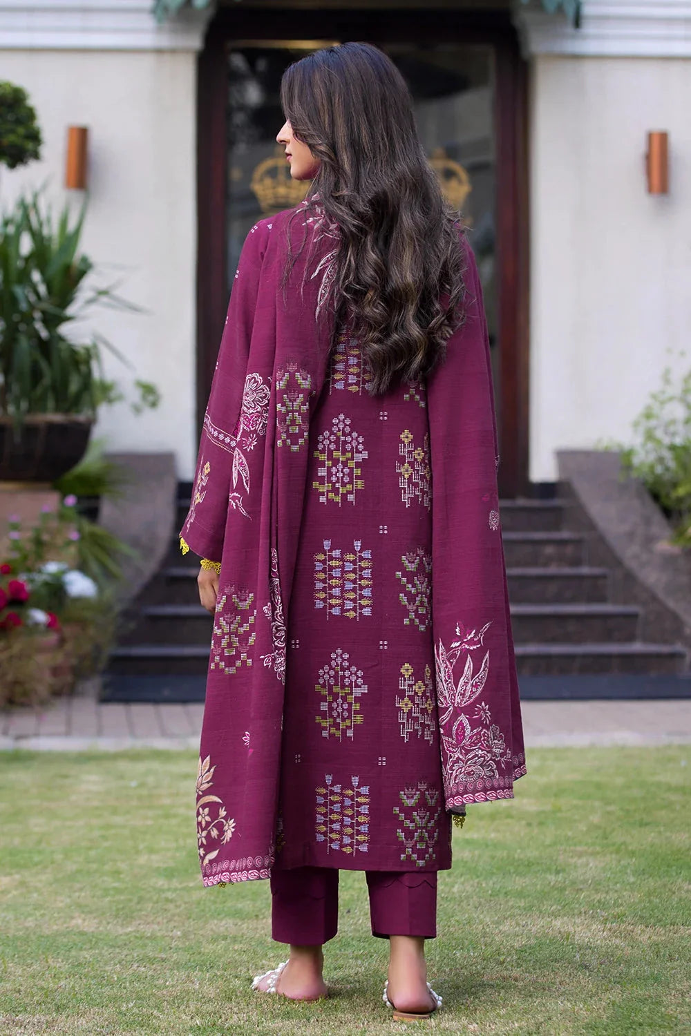 3PC Printed Unstitched Khaddar Suit KKH-2878 Printed KHAS STORES