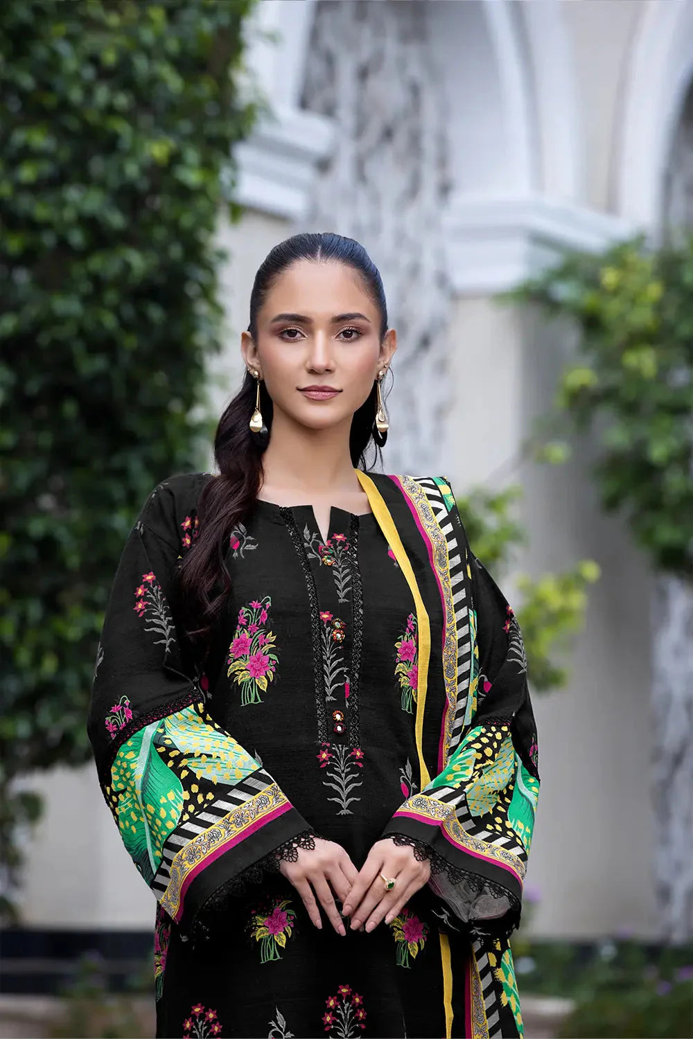 3PC Printed Unstitched Khaddar Suit KKH-2879 Printed KHAS STORES