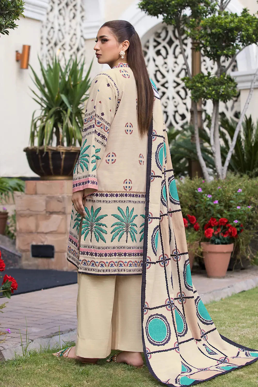3PC Printed Unstitched Khaddar Suit KKH-2880 Printed KHAS STORES