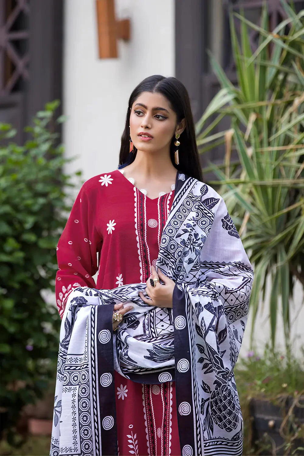 3PC Printed Unstitched Khaddar Suit KKH-2882 Printed KHAS STORES