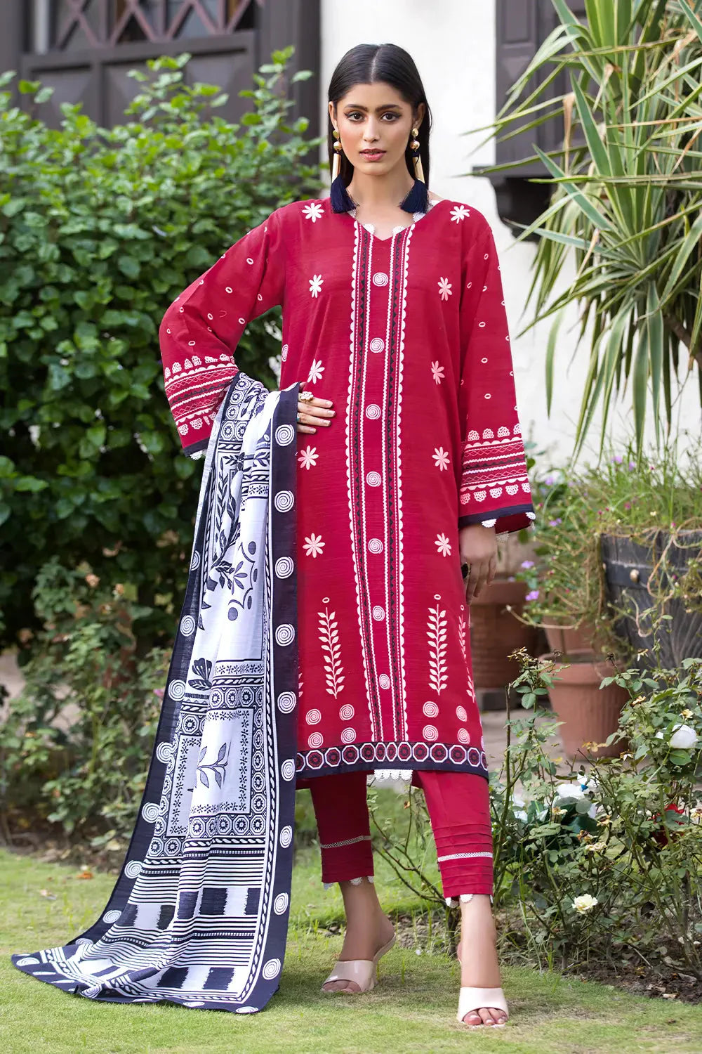 3PC Printed Unstitched Khaddar Suit KKH-2882 Printed KHAS STORES