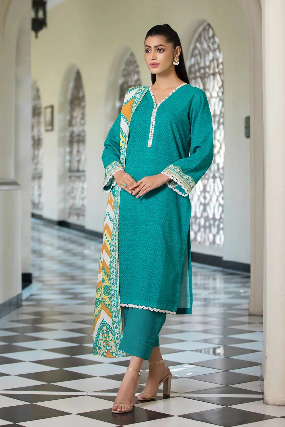 3PC Printed Unstitched Khaddar Suit KKH-2884 Printed KHAS STORES